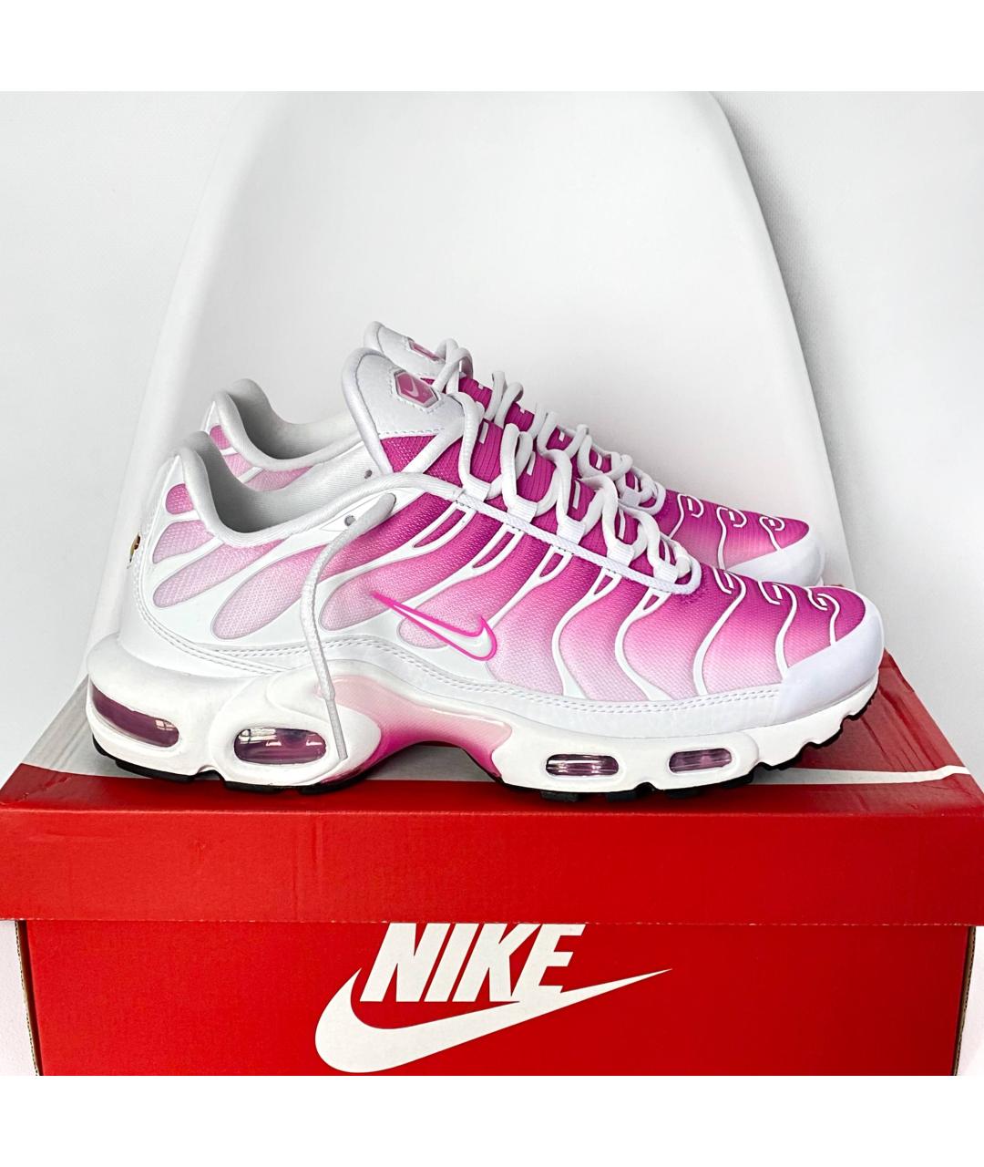 NIKE Розовые текстильные низкие кроссовки / кеды, фото 9