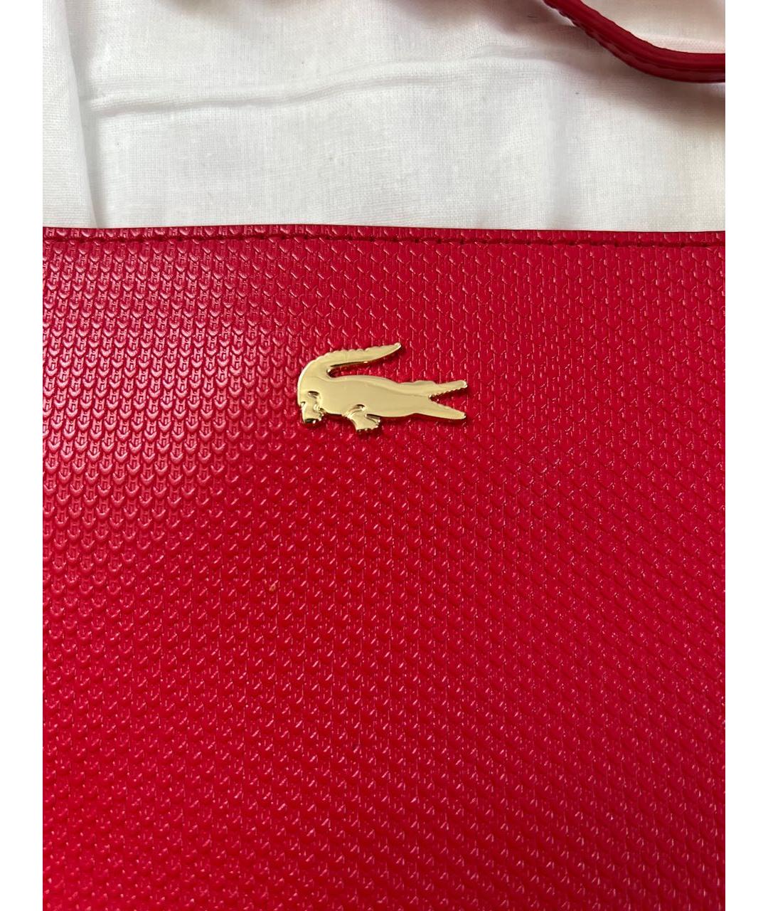 LACOSTE Красная сумка через плечо, фото 3