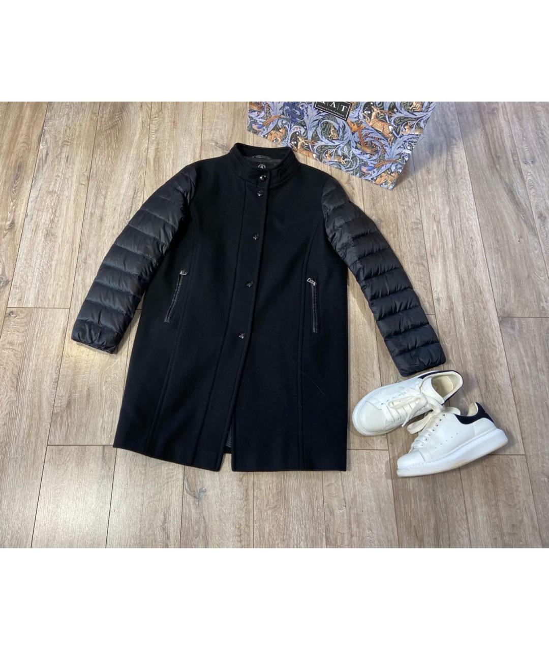 BOGNER Черное шерстяное пальто, фото 4