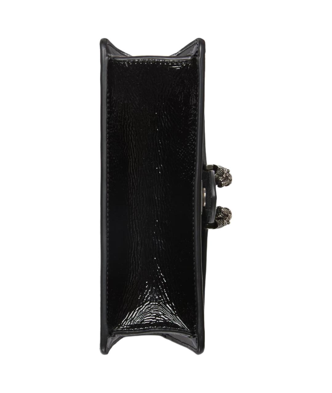 GUCCI Черная сумка через плечо из лакированной кожи, фото 5