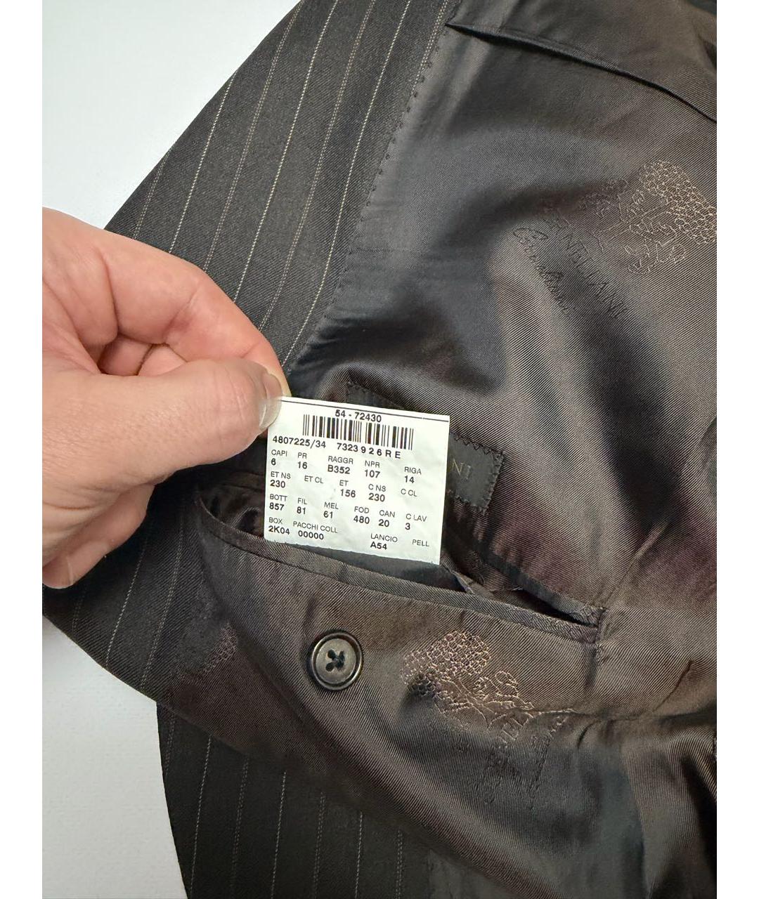 CORNELIANI Коричневый шерстяной пиджак, фото 6