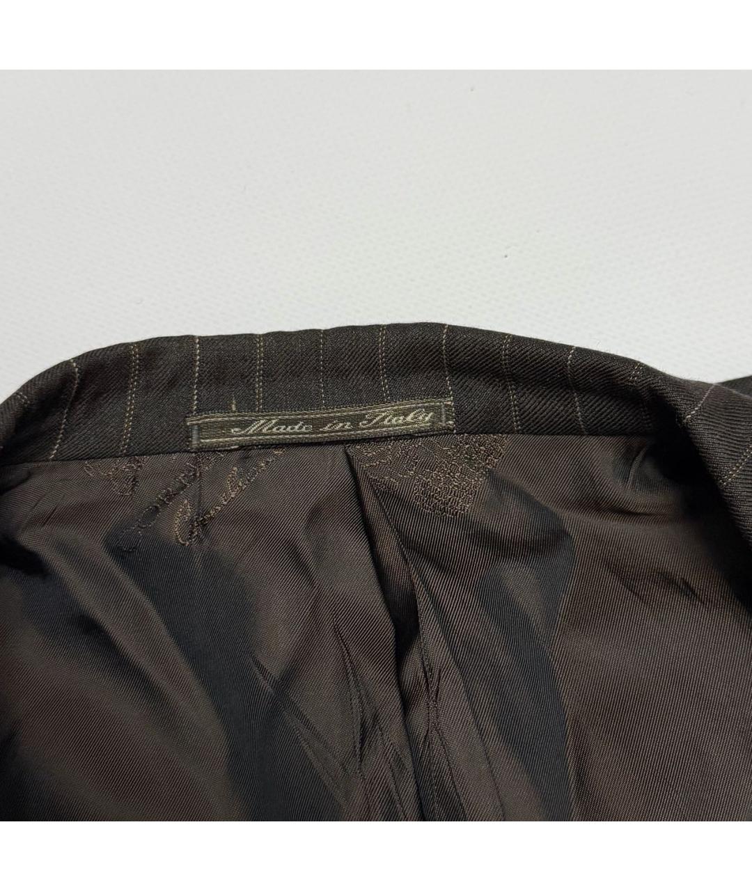 CORNELIANI Коричневый шерстяной пиджак, фото 4
