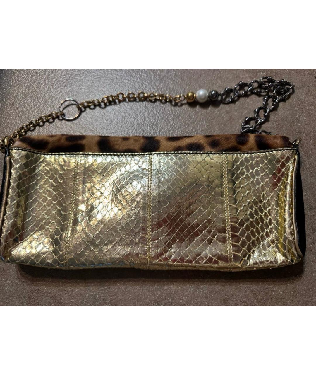 DOLCE&GABBANA Коричневая меховая сумка с короткими ручками, фото 3