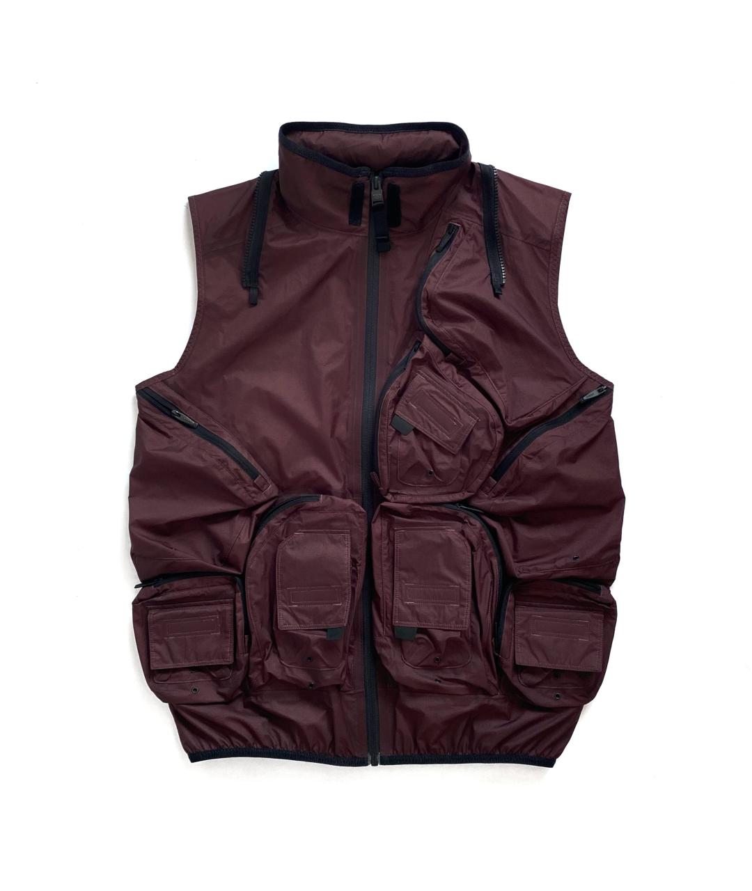 NIKE Бордовая полиамидовая куртка, фото 3