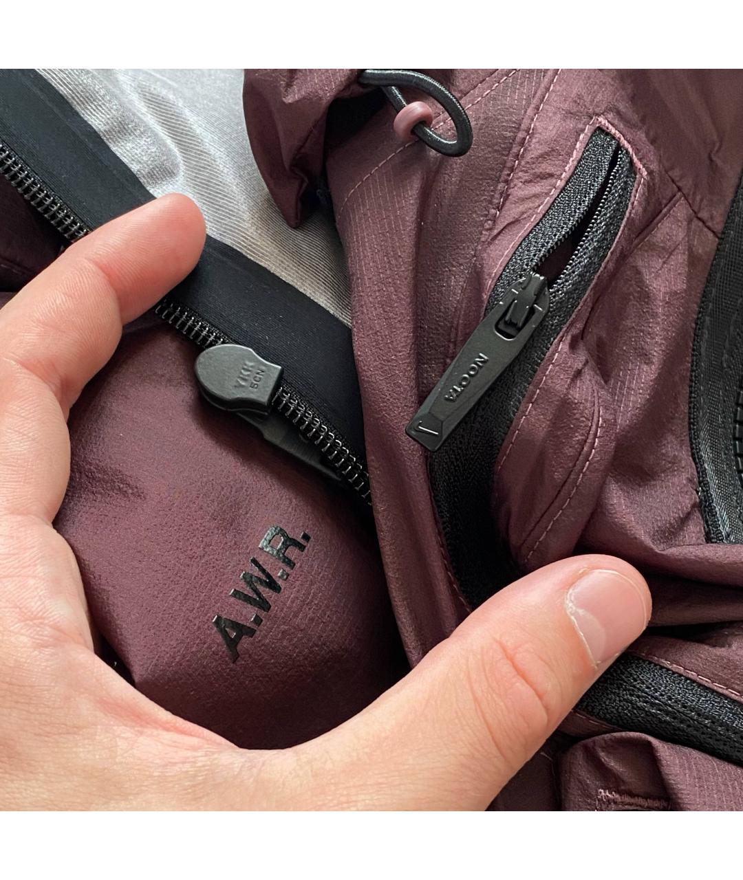 NIKE Бордовая полиамидовая куртка, фото 7