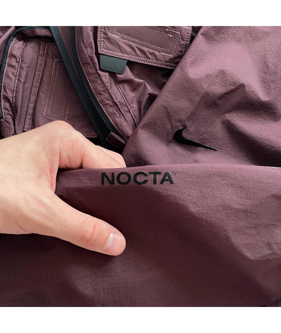 NIKE Бордовая полиамидовая куртка, фото 6