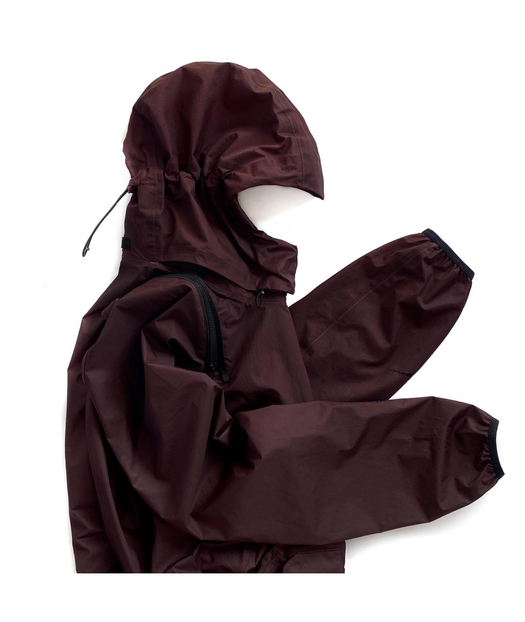 NIKE Бордовая полиамидовая куртка, фото 4