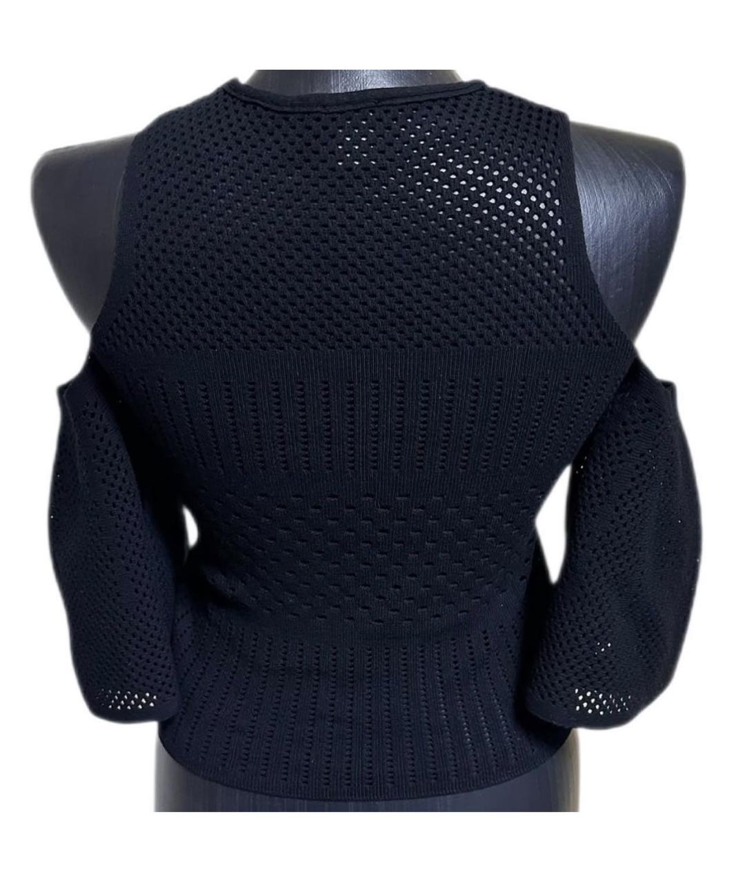 PINKO Черный вискозный джемпер / свитер, фото 2