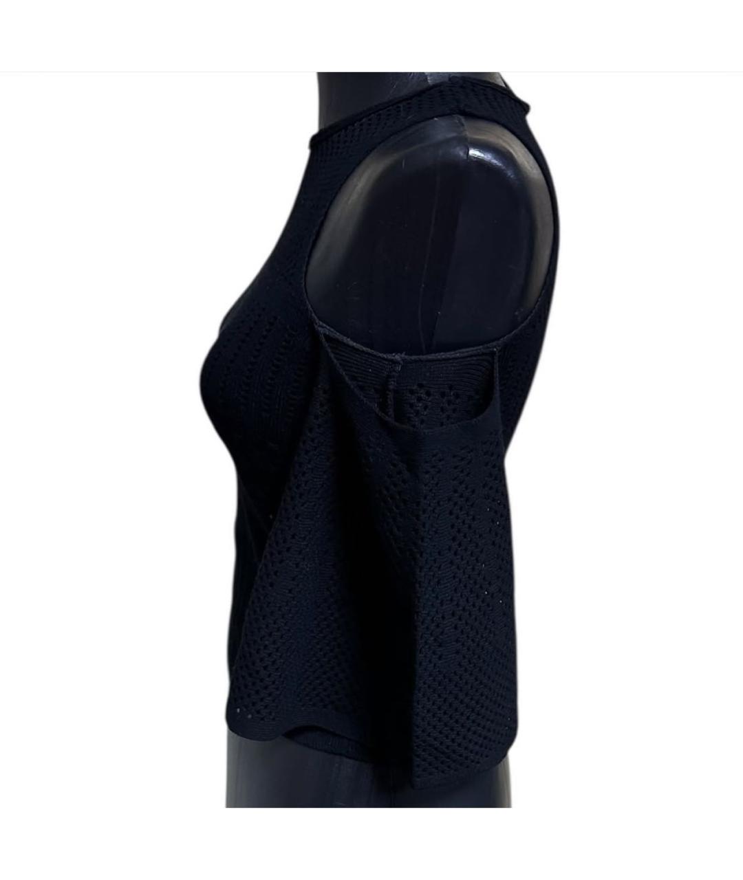 PINKO Черный вискозный джемпер / свитер, фото 6