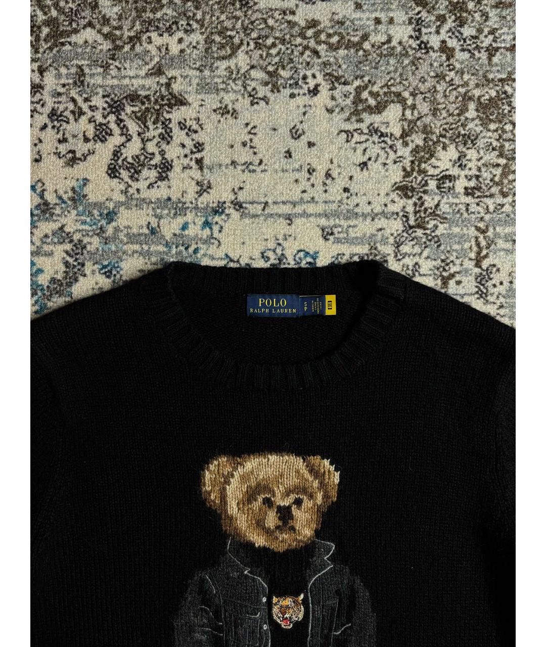 POLO RALPH LAUREN Черный шерстяной джемпер / свитер, фото 3