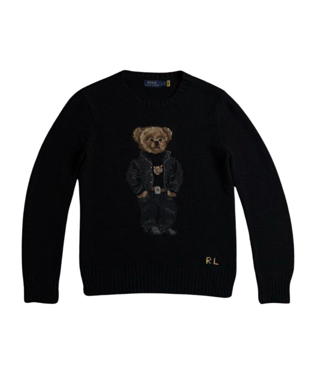 POLO RALPH LAUREN Черный шерстяной джемпер / свитер, фото 1