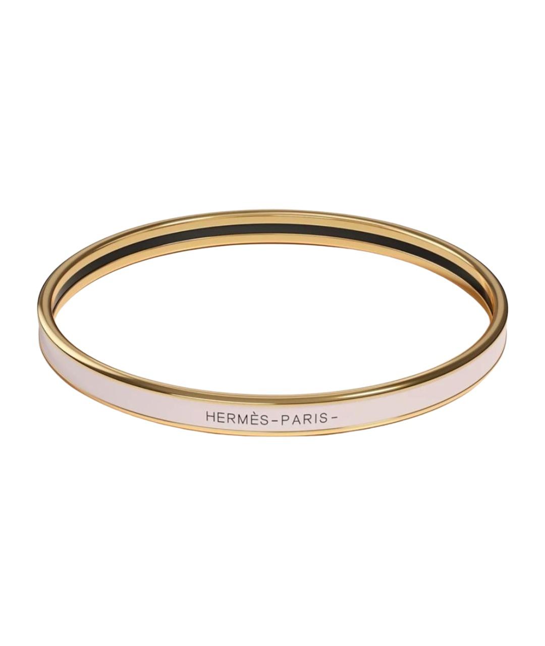 HERMES Розовый металлический браслет, фото 1