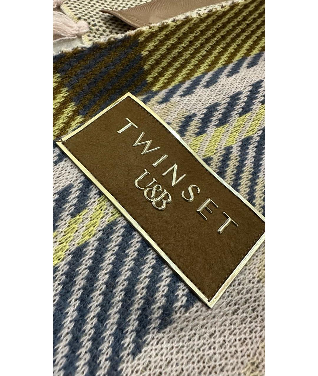 TWIN-SET Мульти полиэстеровый кардиган, фото 3