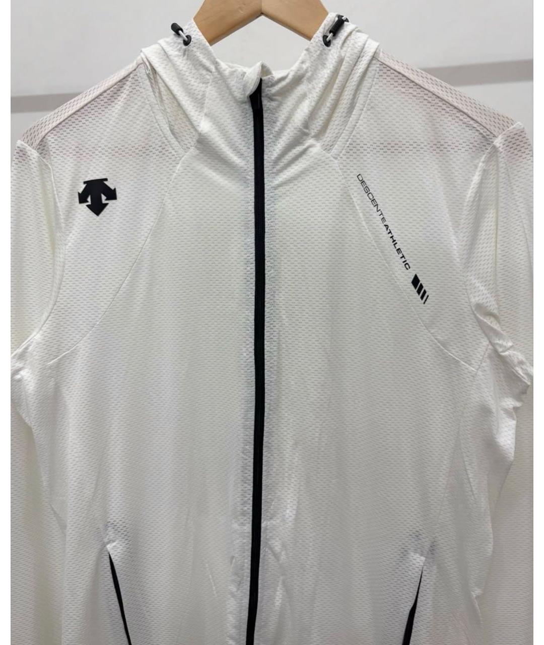 DESCENTE Белая полиуретановая спортивная куртка, фото 2