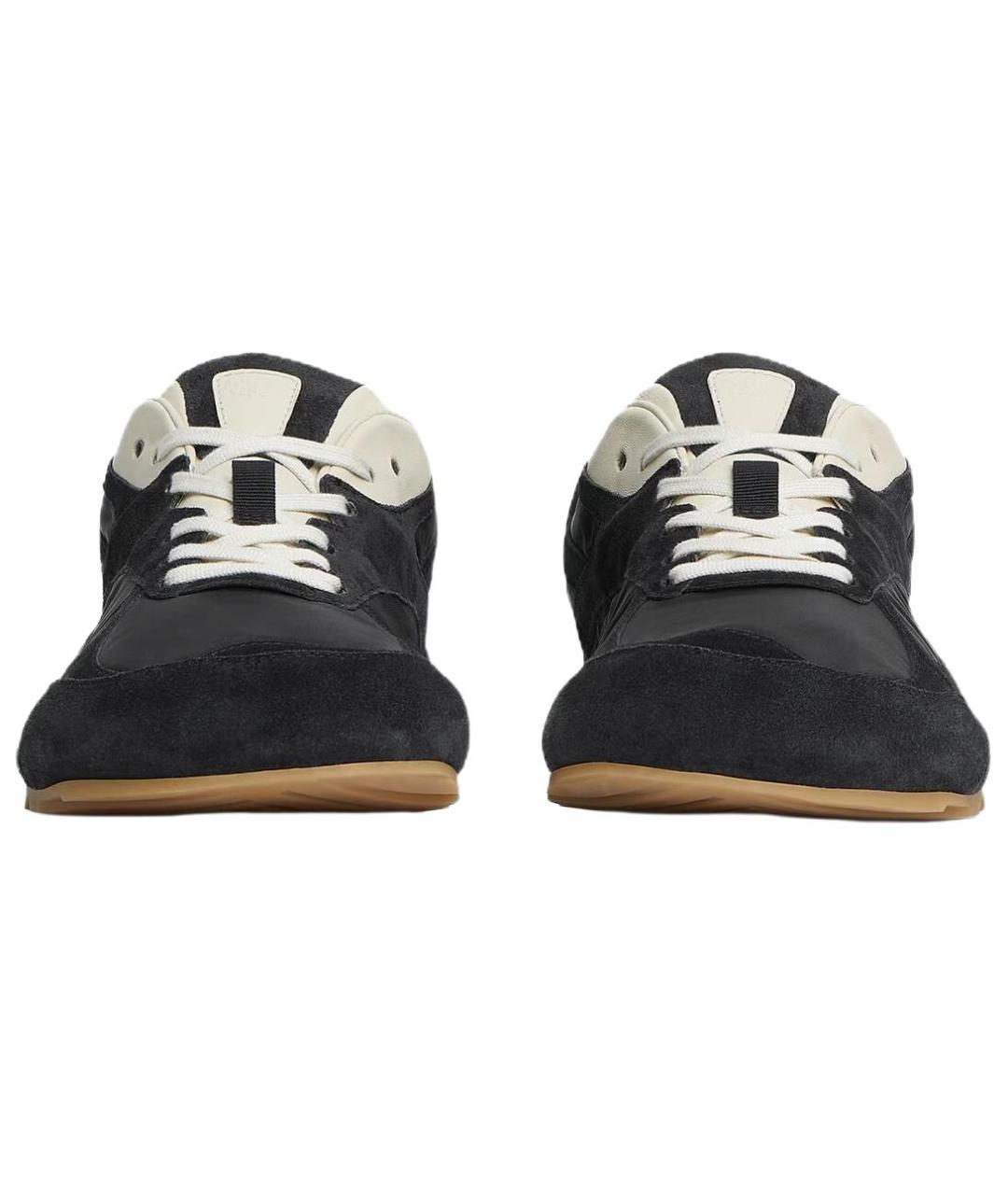 BOTTEGA VENETA Черные низкие кроссовки / кеды, фото 3