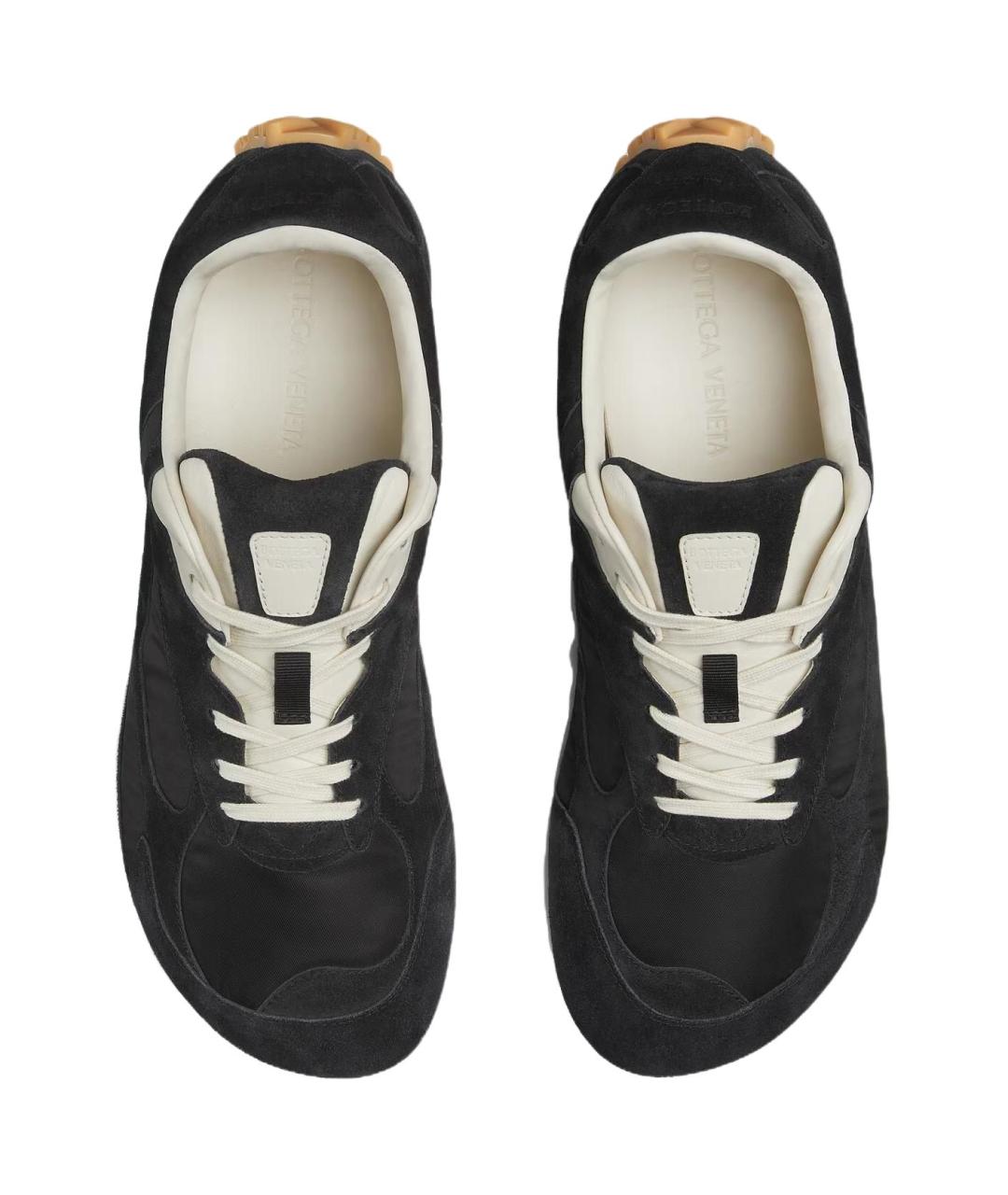 BOTTEGA VENETA Черные низкие кроссовки / кеды, фото 4