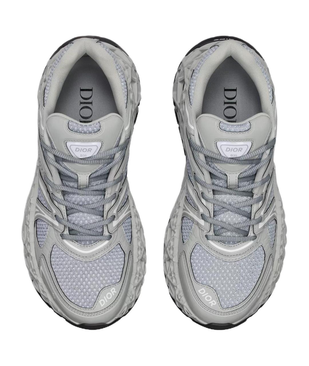 CHRISTIAN DIOR Серые высокие кроссовки / кеды, фото 6
