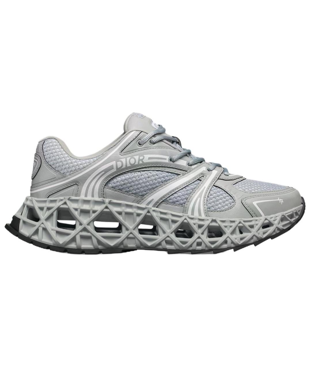 CHRISTIAN DIOR Серые высокие кроссовки / кеды, фото 7