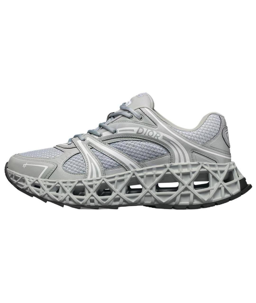 CHRISTIAN DIOR Серые высокие кроссовки / кеды, фото 2