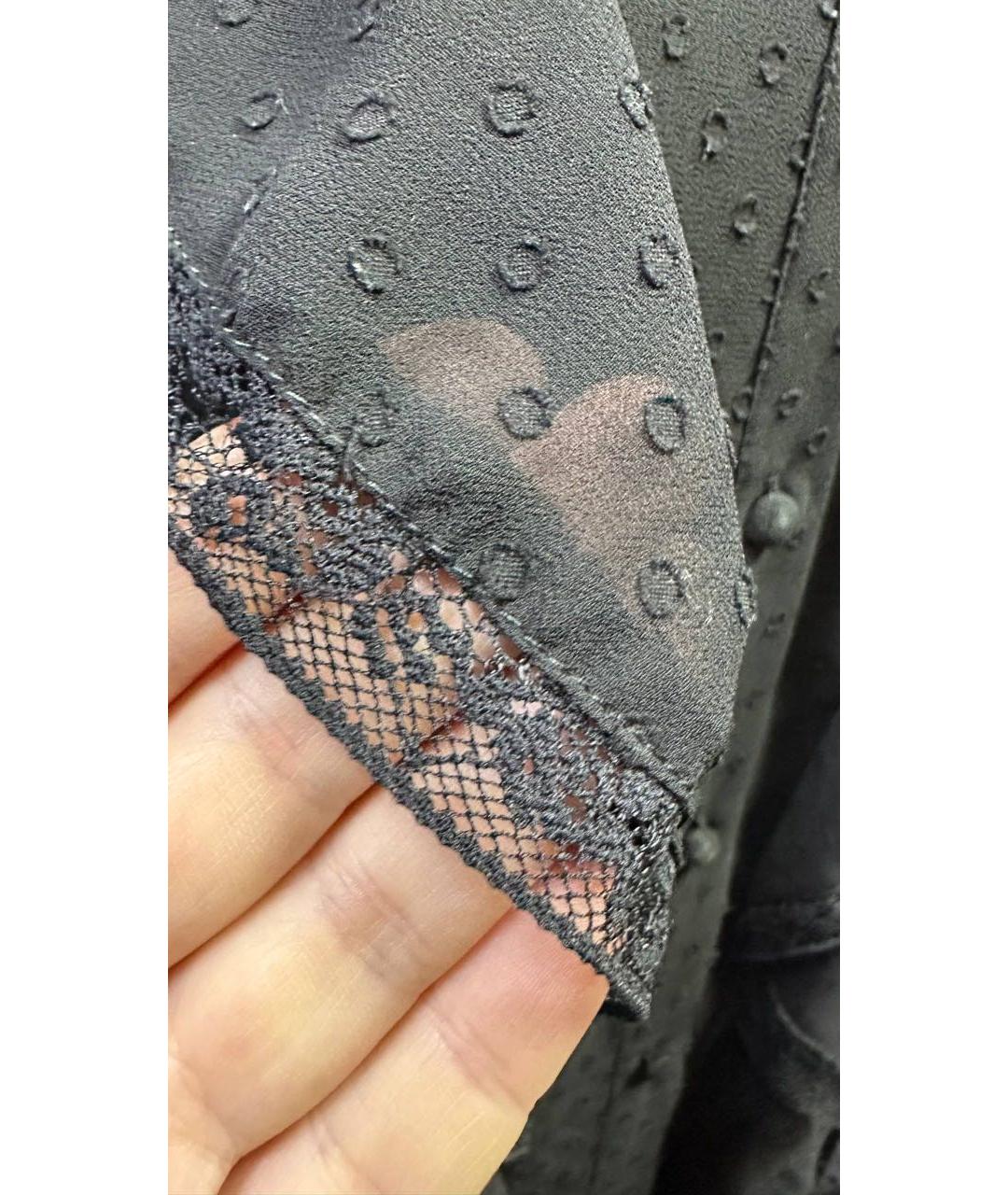 TWIN-SET Черная полиэстеровая блузы, фото 4