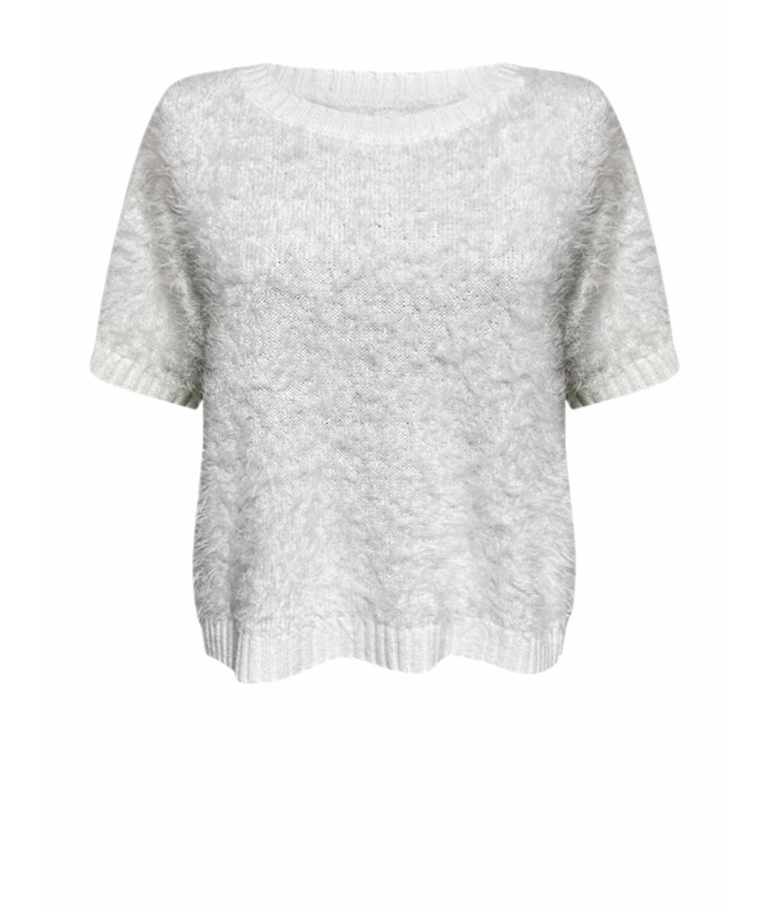 TWIN-SET Белый полиэстеровый джемпер / свитер, фото 1