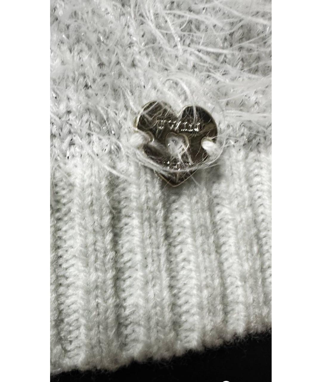 TWIN-SET Белый полиэстеровый джемпер / свитер, фото 3