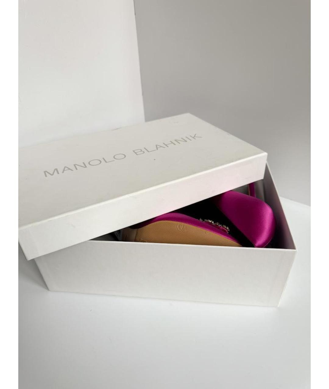 MANOLO BLAHNIK Фуксия туфли, фото 6