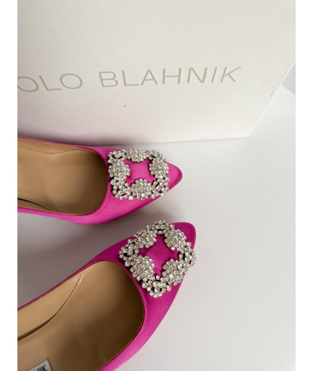 MANOLO BLAHNIK Фуксия туфли, фото 5
