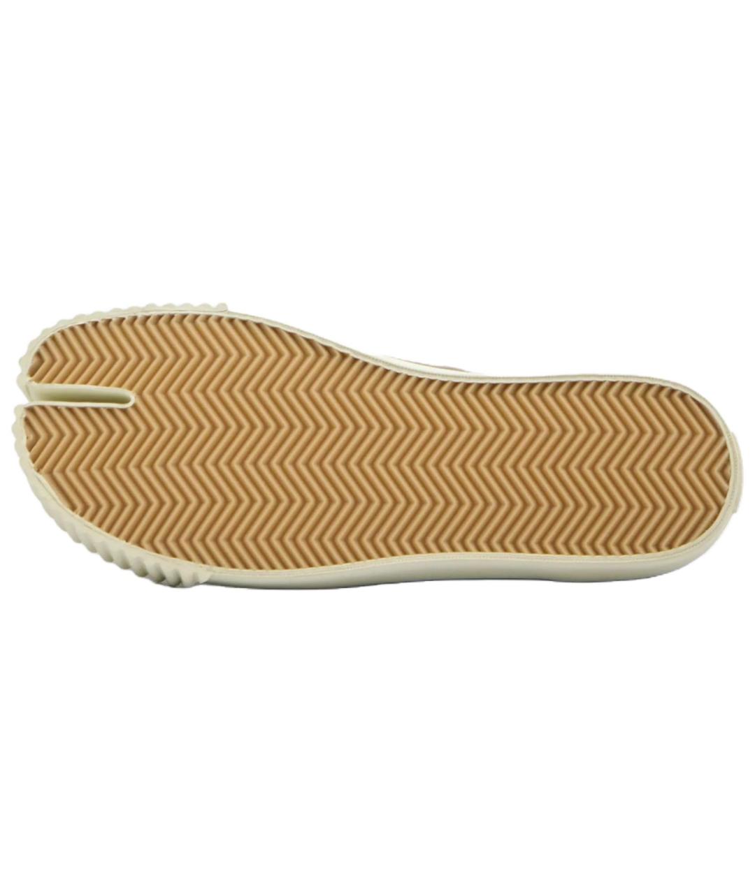 MAISON MARGIELA Серые текстильные низкие кроссовки / кеды, фото 6