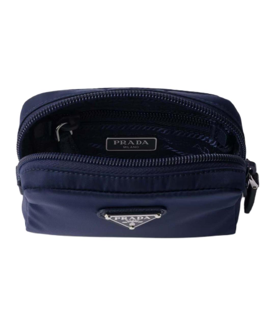 PRADA Темно-синяя косметичка, фото 5