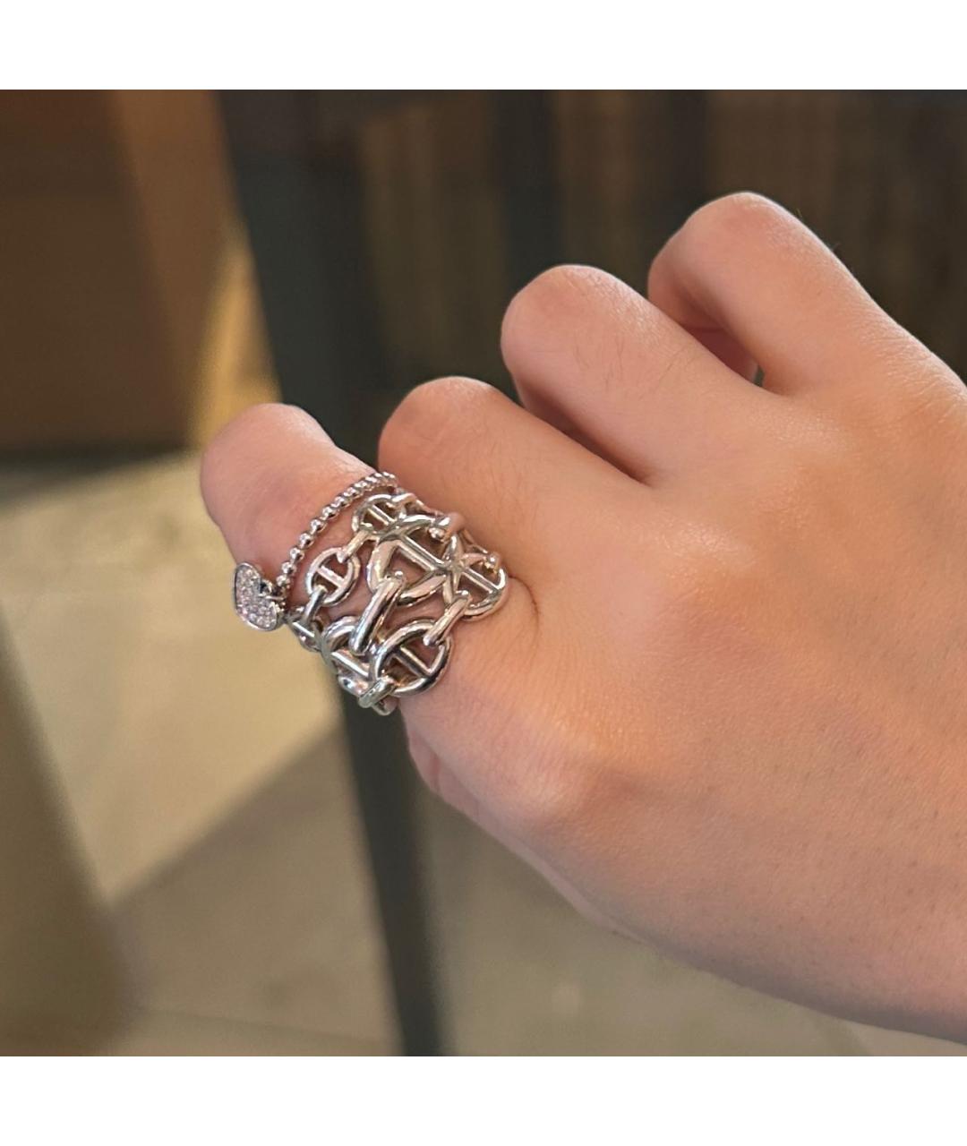 HERMES Серебряное серебряное кольцо, фото 2