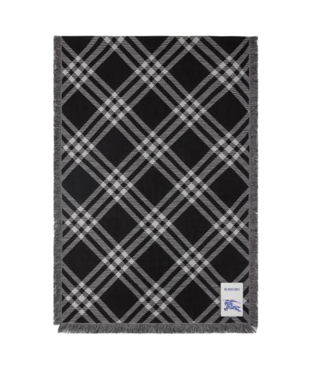 BURBERRY Черный шарф, фото 1