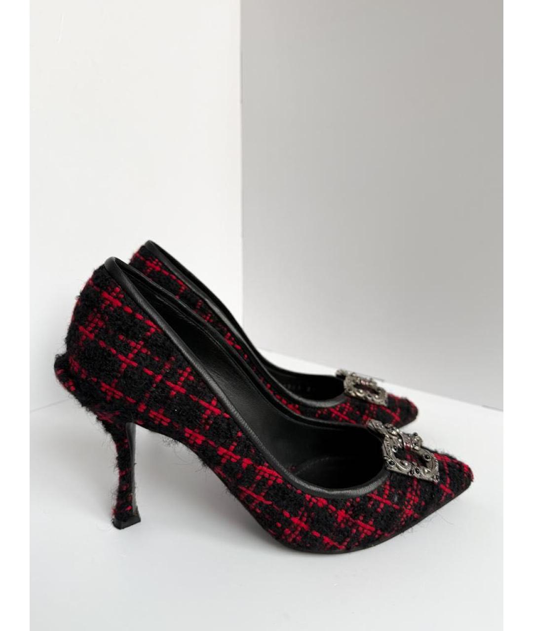 DOLCE&GABBANA Черные текстильные туфли, фото 9