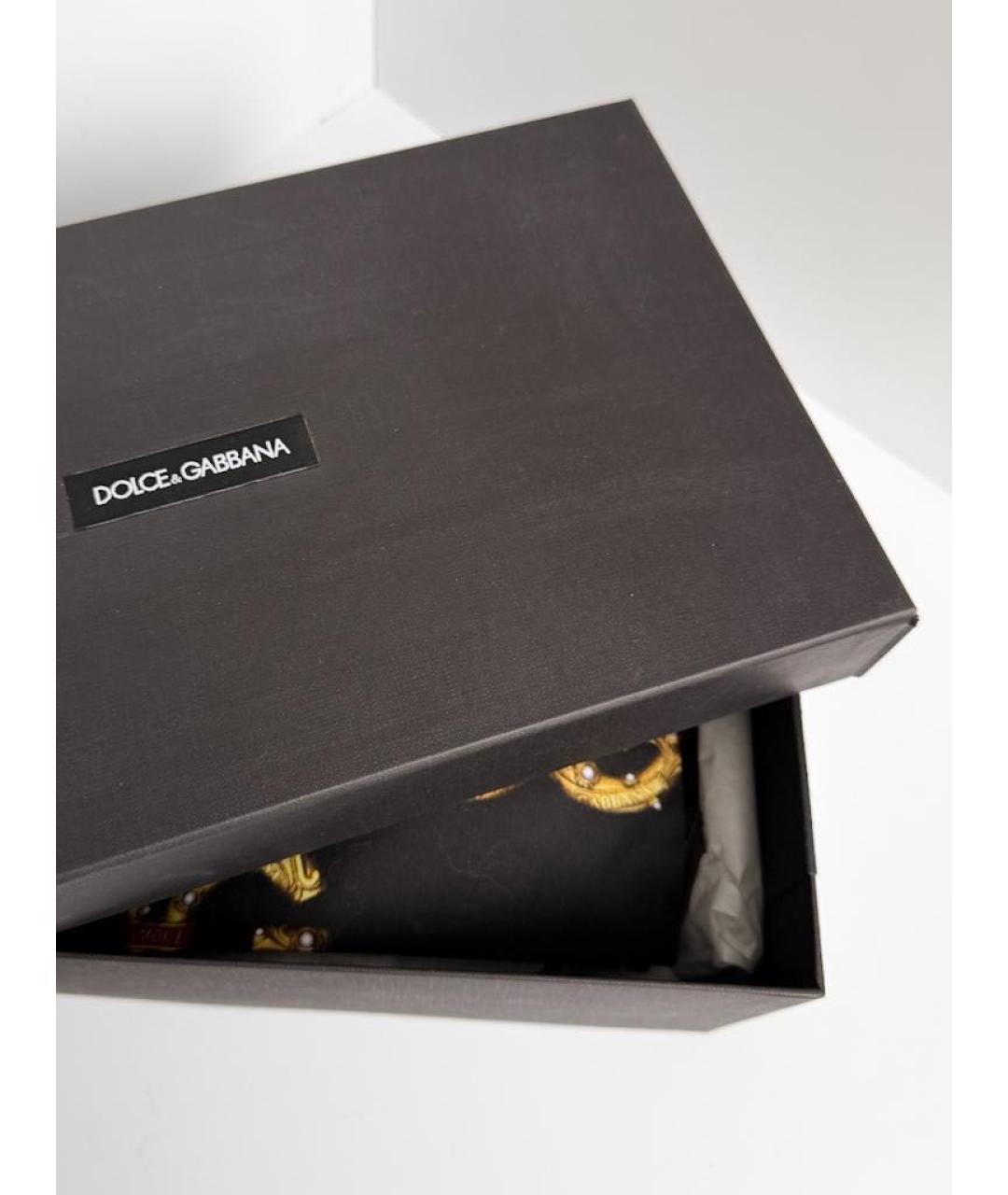 DOLCE&GABBANA Черные текстильные туфли, фото 5