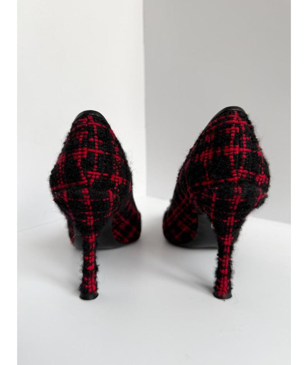 DOLCE&GABBANA Черные текстильные туфли, фото 4