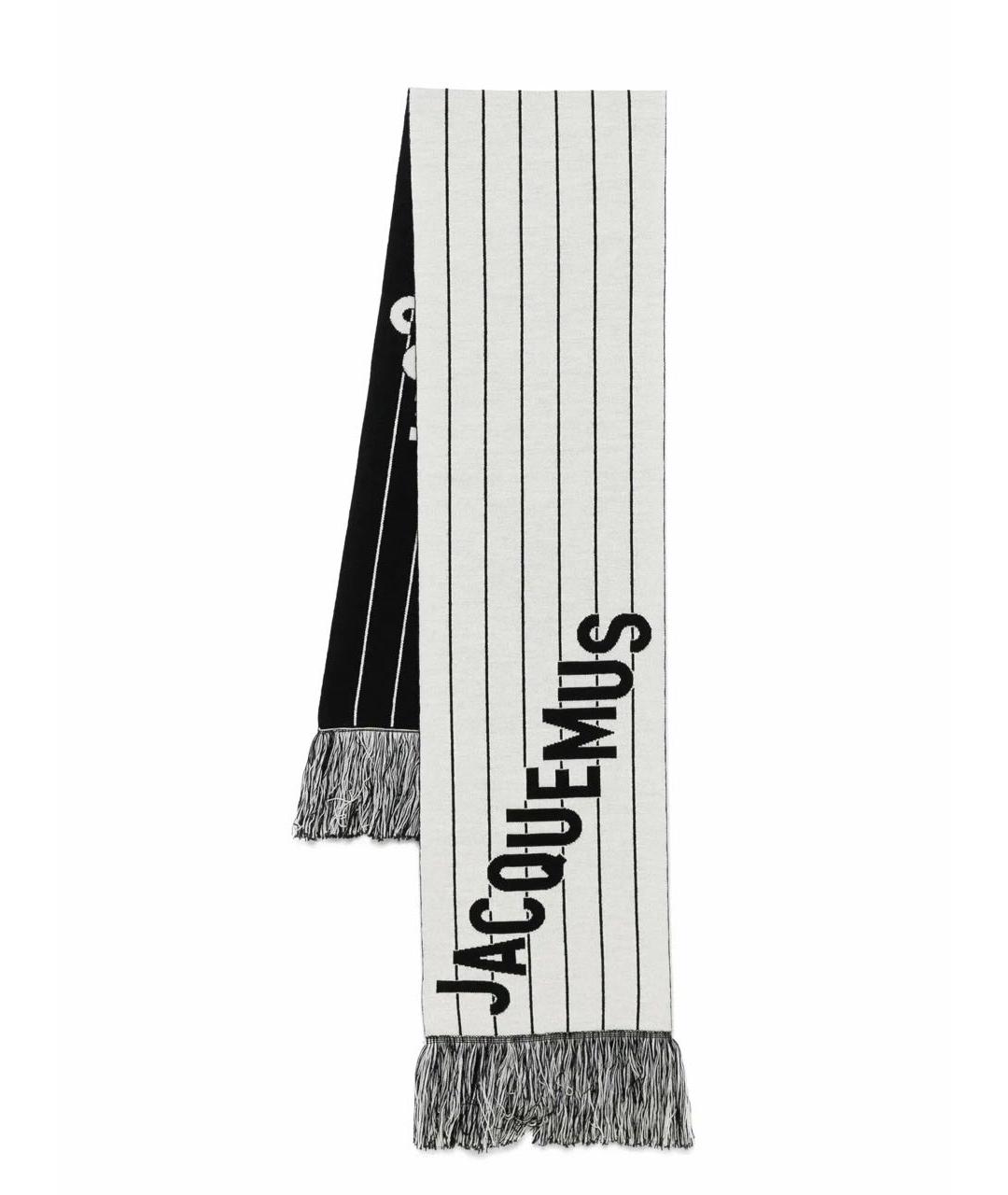 JACQUEMUS Белый шерстяной шарф, фото 1