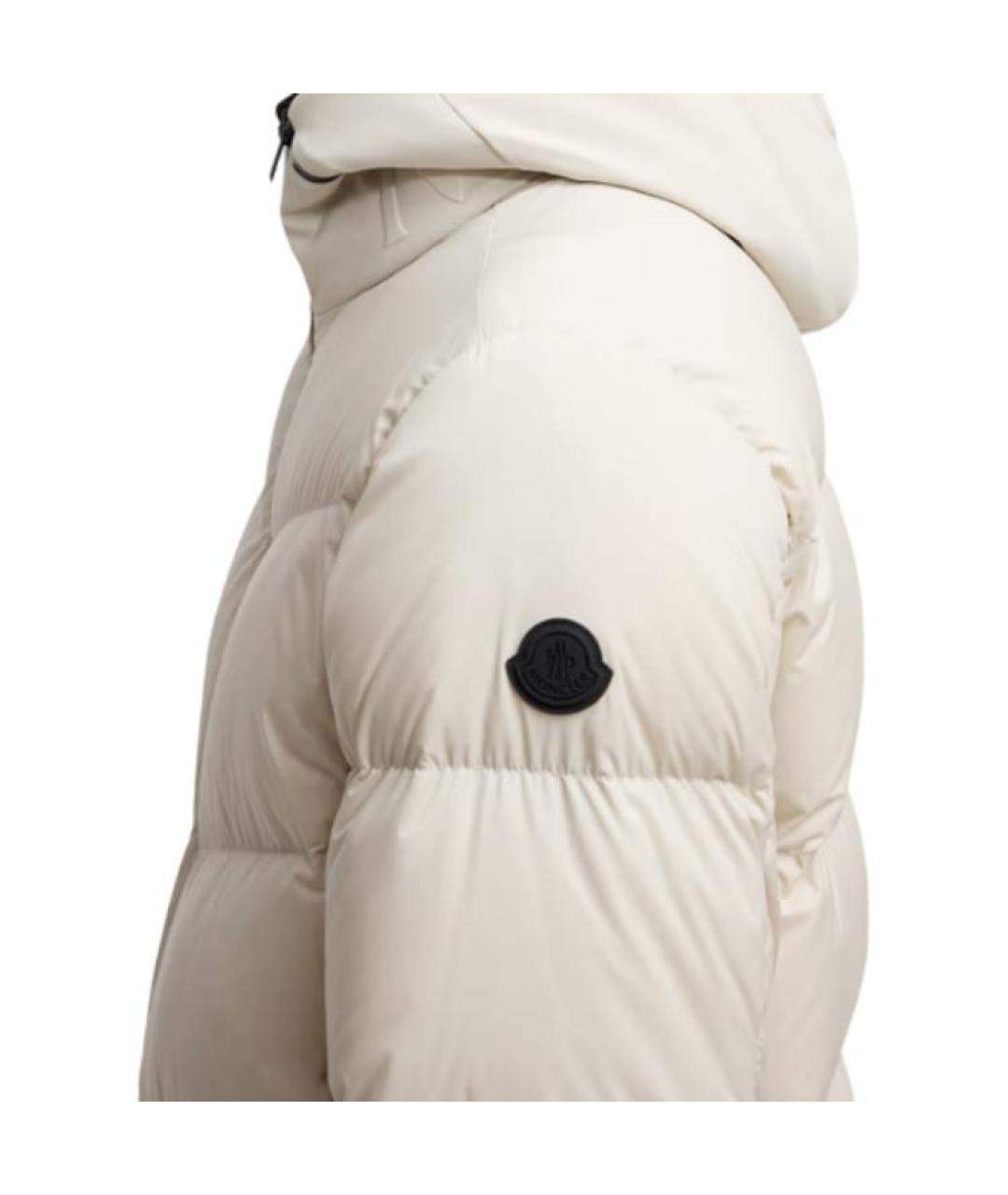 MONCLER Белая полиамидовая куртка, фото 5