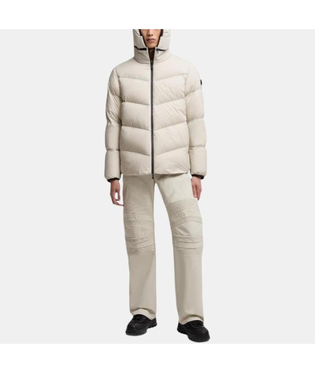 MONCLER Белая полиамидовая куртка, фото 3