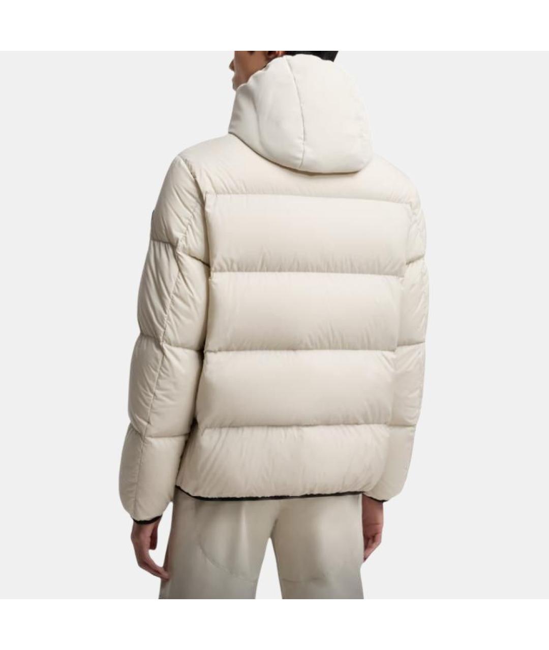 MONCLER Белая полиамидовая куртка, фото 4