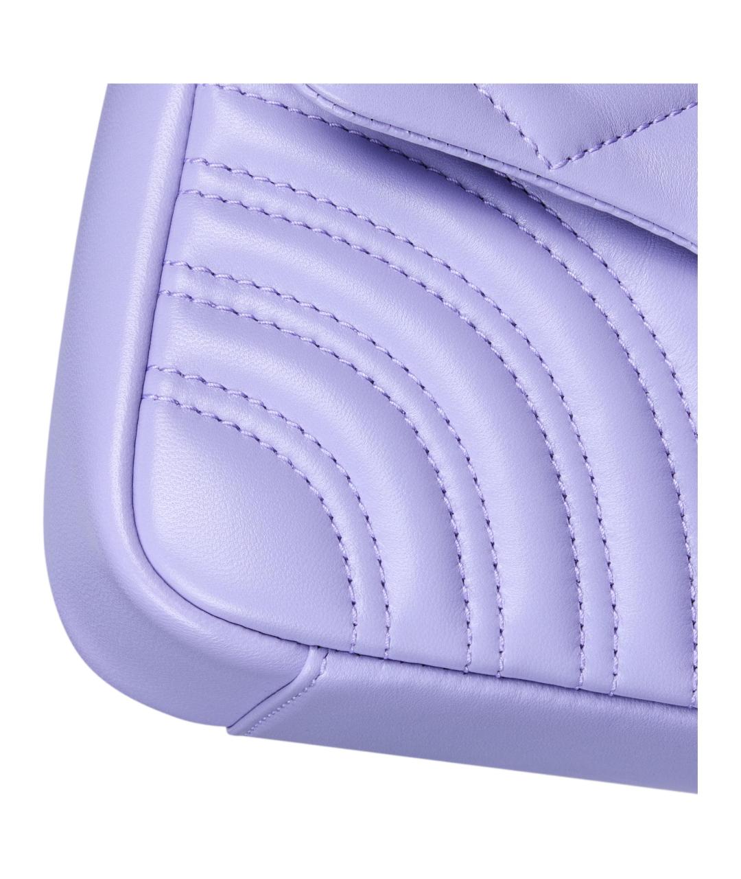 GUCCI Фиолетовая кожаная сумка через плечо, фото 6