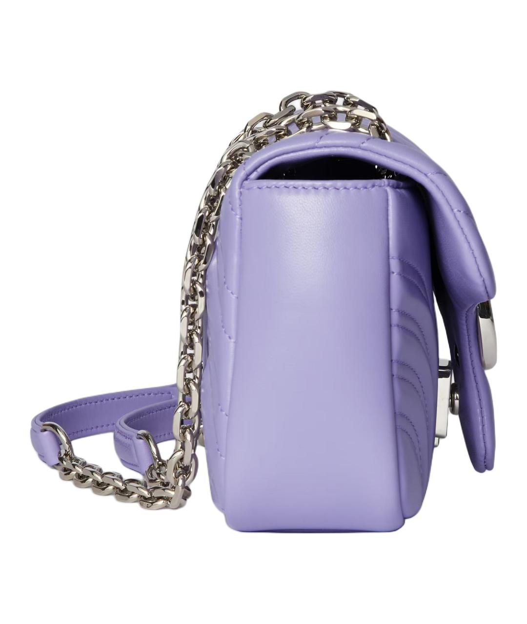 GUCCI Фиолетовая кожаная сумка через плечо, фото 3