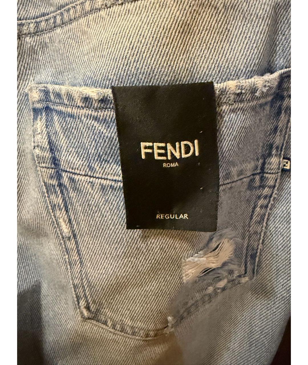 FENDI Голубые джинсы, фото 6