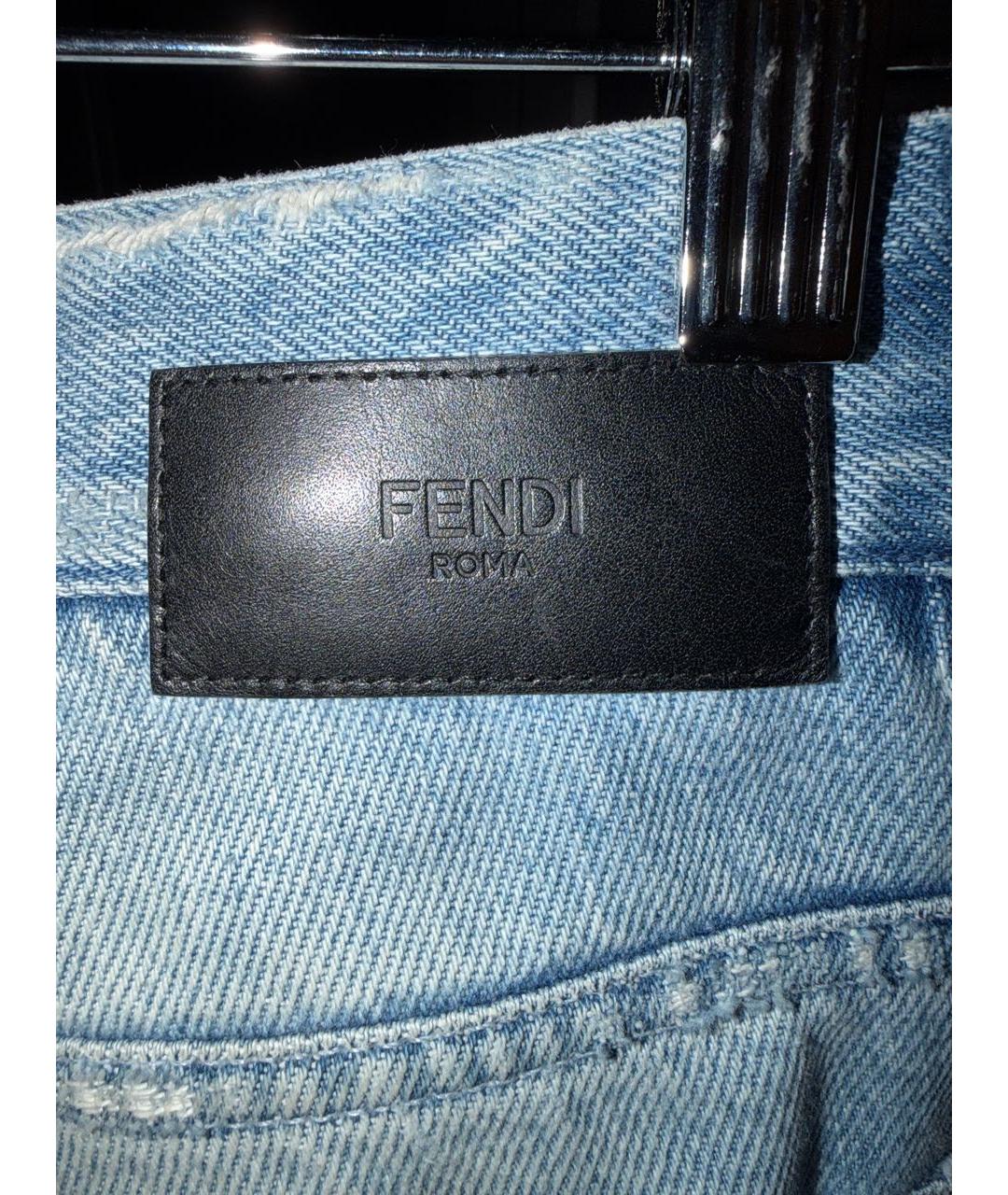 FENDI Голубые джинсы, фото 7