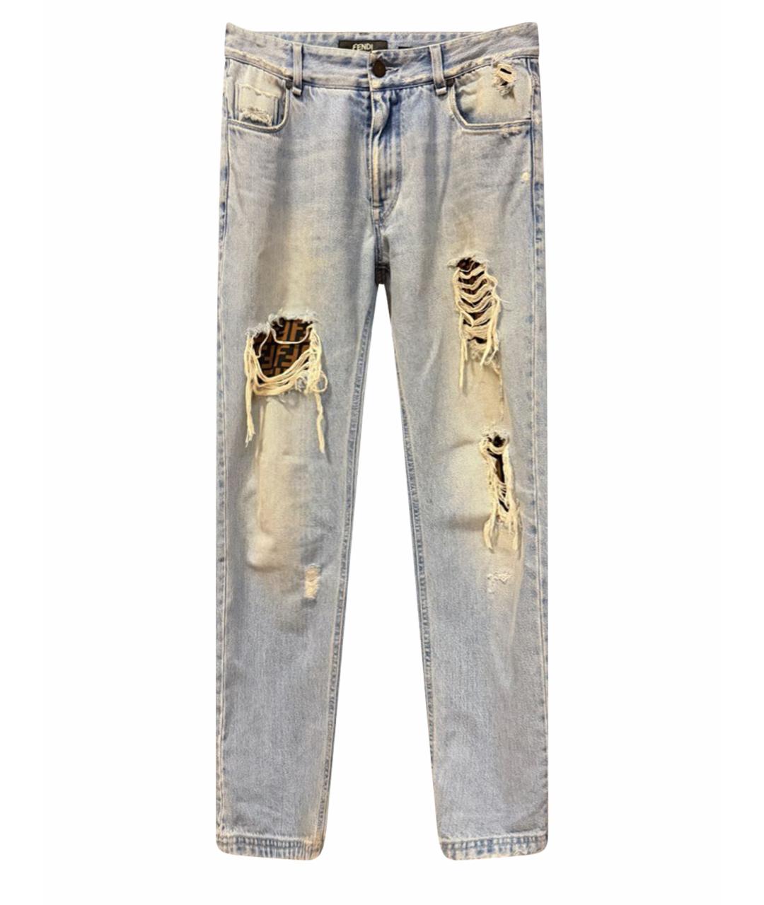 FENDI Голубые джинсы, фото 1