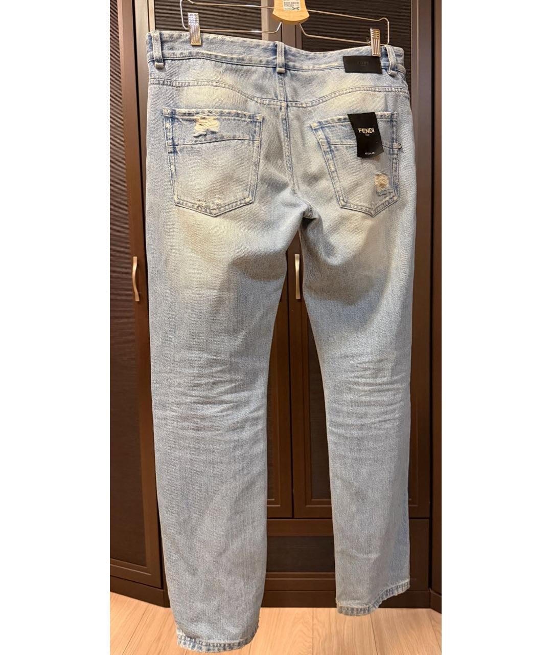 FENDI Голубые джинсы, фото 2