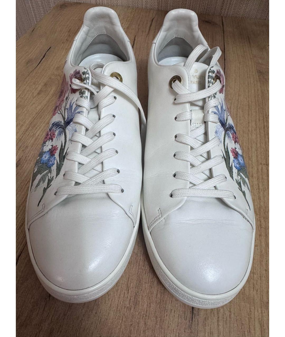 LOUIS VUITTON Белые кожаные кеды, фото 2