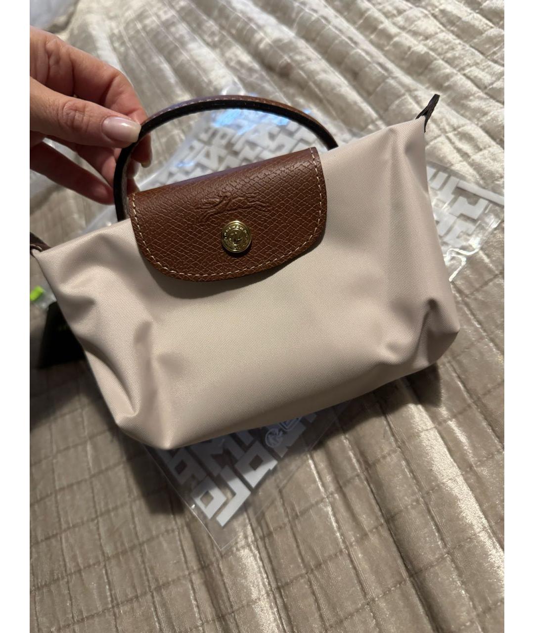 LONGCHAMP Белая сумка с короткими ручками, фото 5