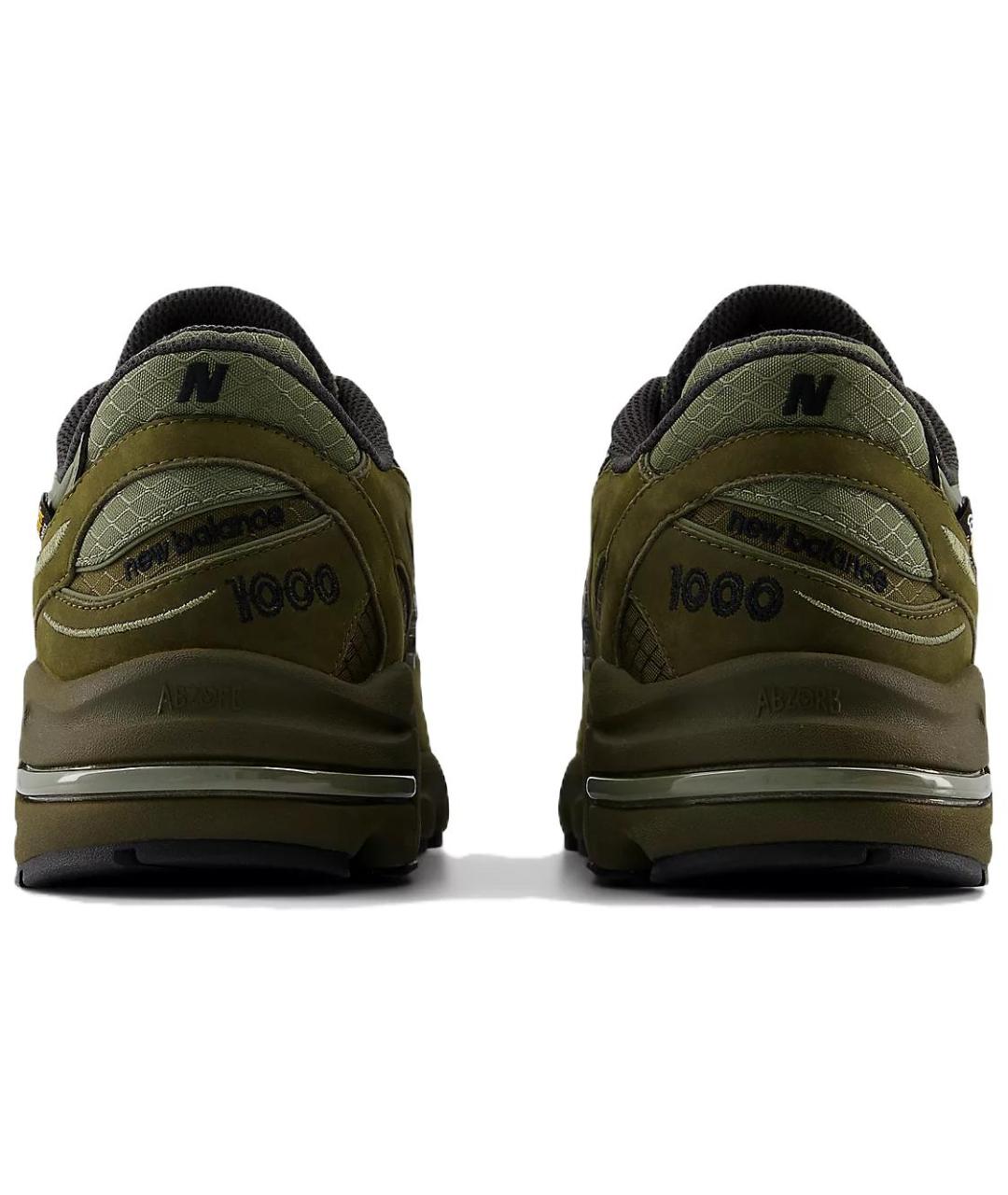 NEW BALANCE Зеленые замшевые высокие кроссовки / кеды, фото 4