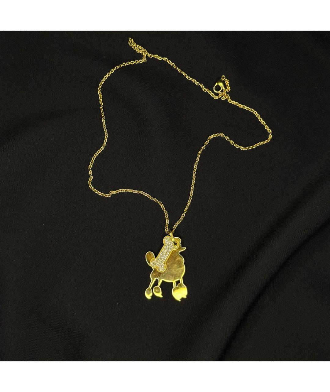 MOSCHINO Золотое металлическое колье, фото 5