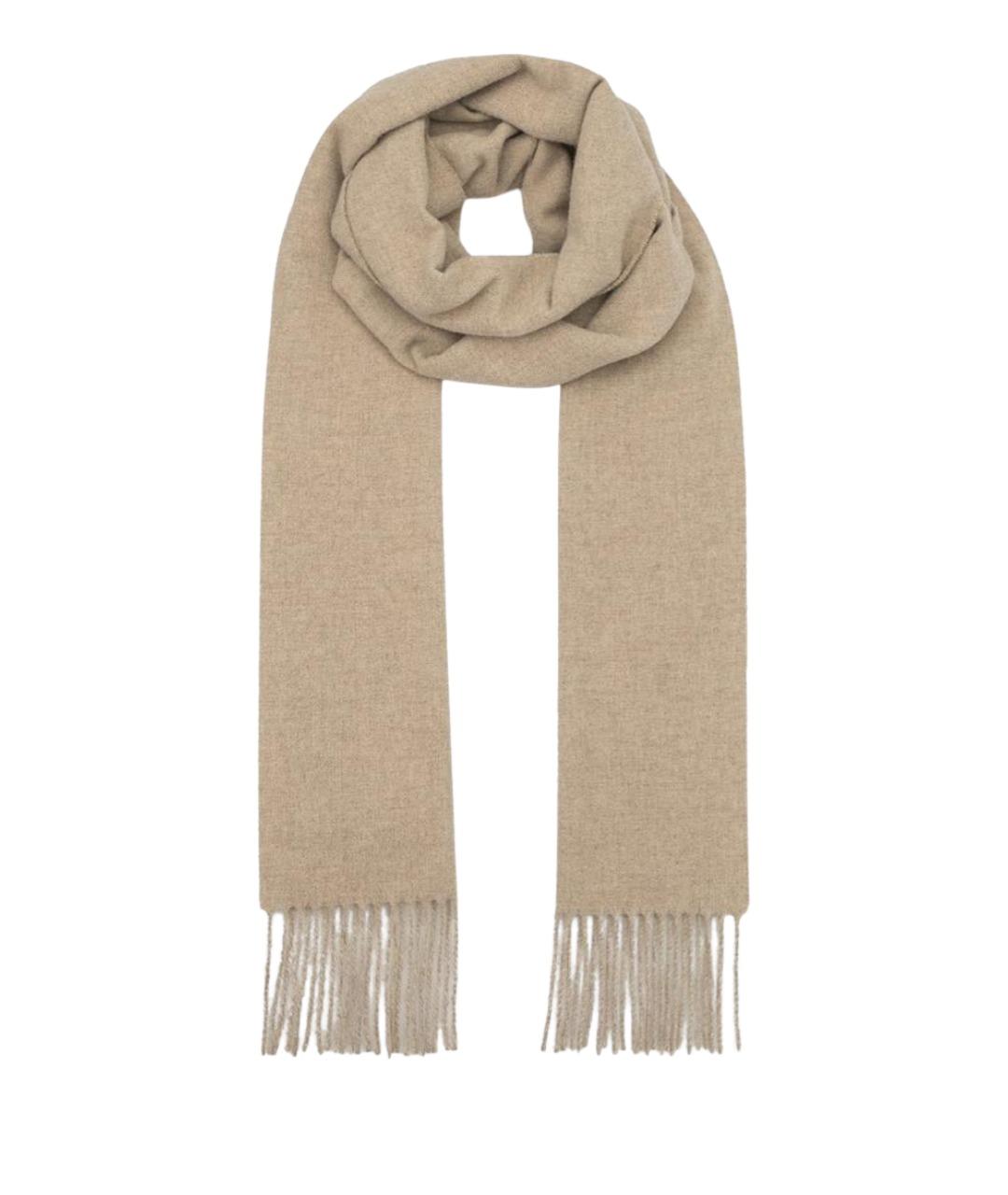 TOTEME Бежевый шерстяной шарф, фото 1